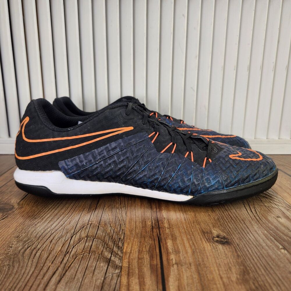 Nike HypervenomX Finale IC Soccer Shoes Mens Sz 13 Navy Orange Indoor 749887-008